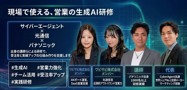 現場で使える、営業の生成AI研修のご案内